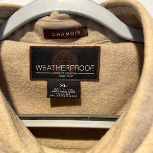 Weatherproof Men's Casual Button Down Shirt - Tan